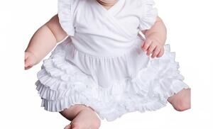 NEW LEMON LOVES LAYETTE baby girls mia dress in white